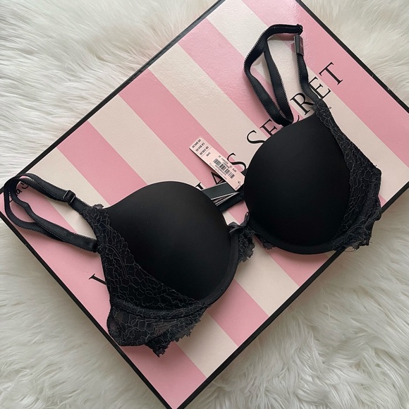 Victoria's Secret Other - Victoria's Secret Black Lace Push Up Bra
